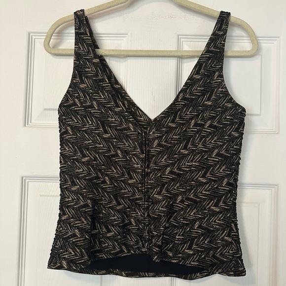 Carmen Marc Valvo Signature Beaded Tank Top and Skirt Set - Picture 3 of 16